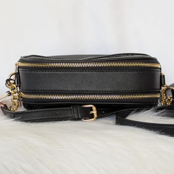 Juicy Couture Black Velvet Bow Crossbody Bag - Picture 9 of 13